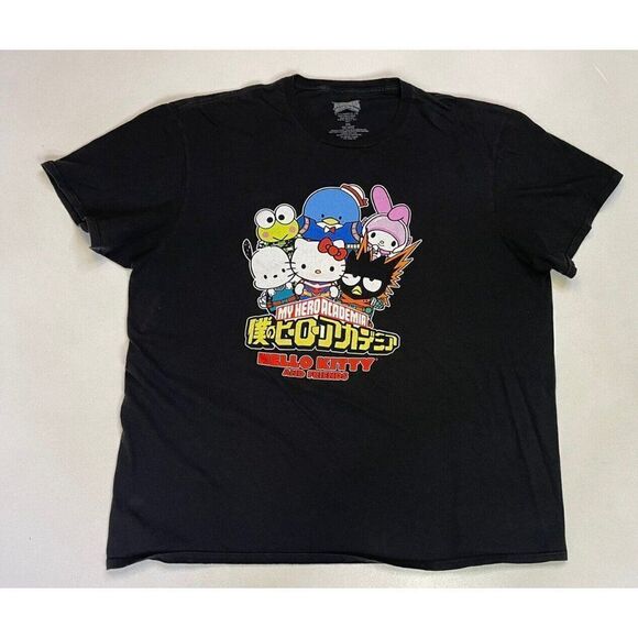 My Hero Academia Hello Kitty And Friends T-shirt Men XXL Characters Anime - Picture 1 of 5